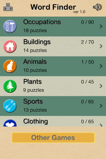 Word Finder : search Screen 3