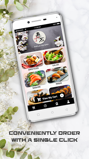 Android application Halu Sushi screenshort