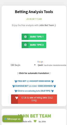 Android application Betting Analyzer screenshort