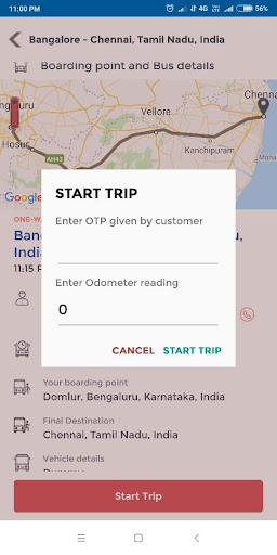 redPro redBus Hire Driver App