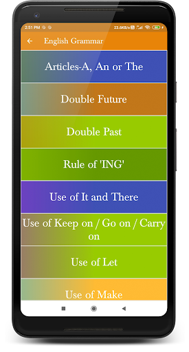 All English Grammar Screen 3