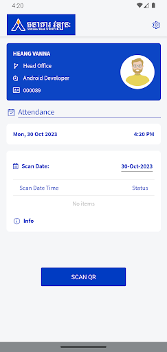 VB Staff Attendance Screen 2