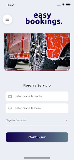 Android application Easy Bookings screenshort