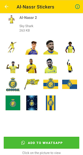 Al-Nassr Stickers Screen 3