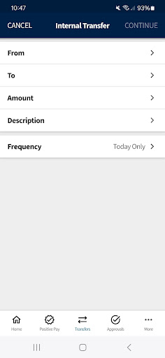 Bank of Labor Business Mobile Screen 3