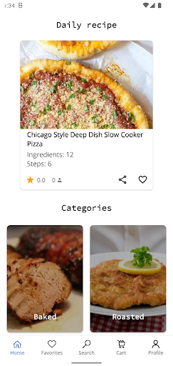 Android application Pork Recipes screenshort