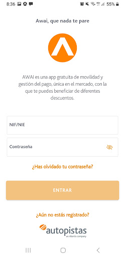 Android application AWAI screenshort