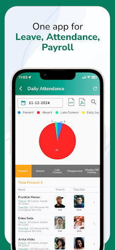 Screenshot of Attendance App | ubiAttendance