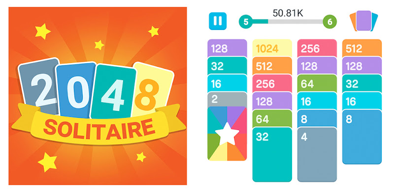 2048 Card-Solitaire Merge Cards Game