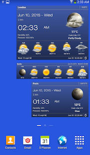 Виджет погоды и часов Screenshot