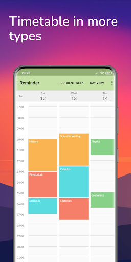 Course Reminder Screen 3