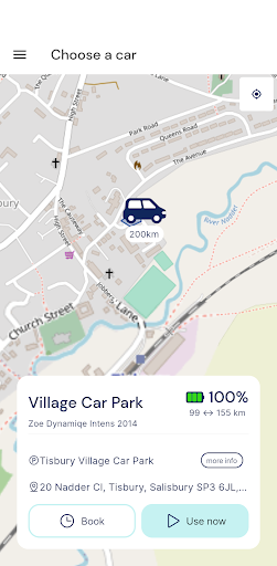 Android application TMF carsharing screenshort