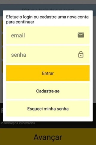 Android application Rapidy Express - Cliente screenshort
