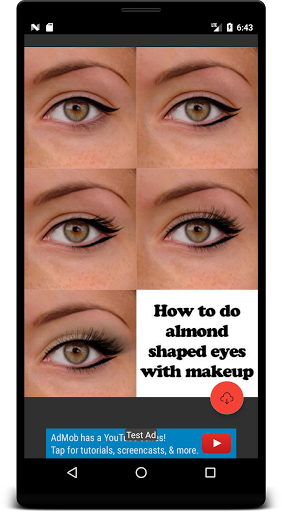 Android application Eye makeup images screenshort
