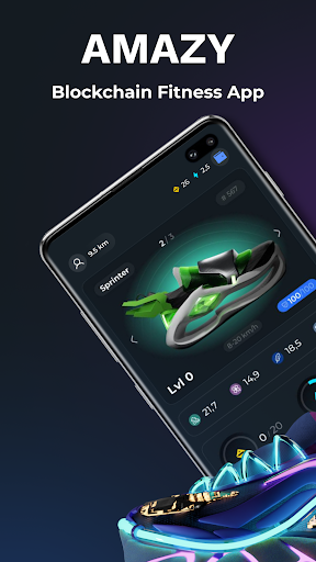 Android application AMAZY Move2Earn Fitness App screenshort
