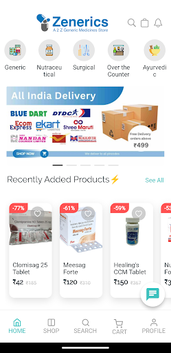 Android application Zenerics - Generic Pharmacy screenshort