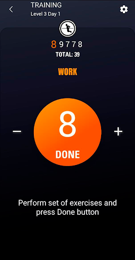 Screenshot of 100 Dips Workout BeStronger