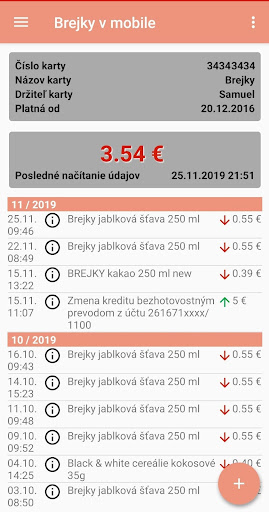 Android application Brejky mobile screenshort