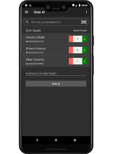 Stok Takip Uygulaması Screen 3