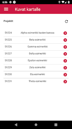 Android application Enerke Mape screenshort