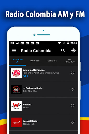 Android application Radio Colombia screenshort