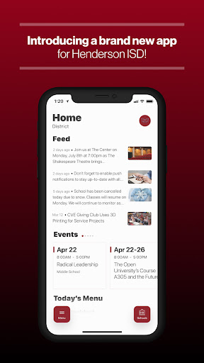Android application Henderson Lions screenshort