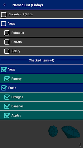 Brilliant Shopping List Screen 3