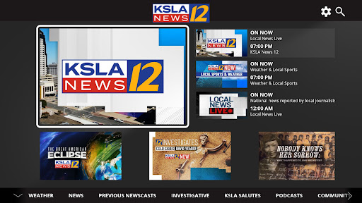 Screenshot of KSLA News 12
