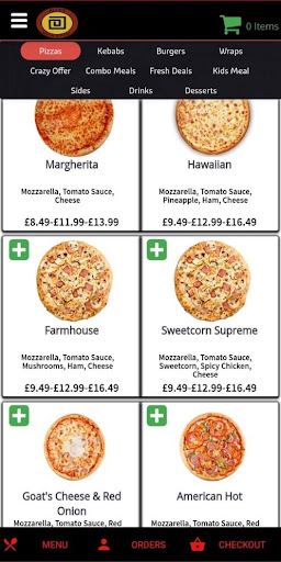 Android application Allys Kebab Pizza screenshort