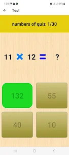 Multiplication Table Math