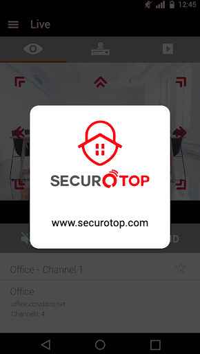 Android application SECUROTOP screenshort