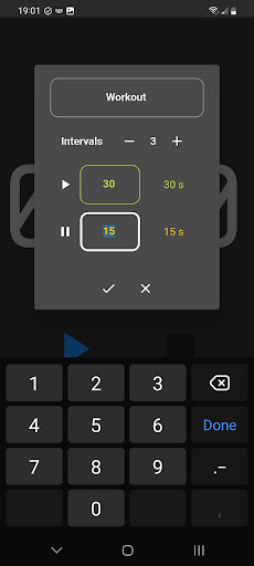 Sweattimer Screen 3
