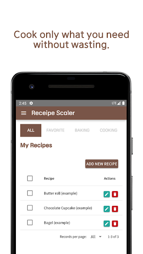 Recipe Scaler - adjusting tool