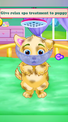 Screenshot of puppy newborn babyshower Games
