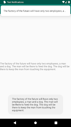 Test Notifications Screen 2