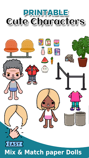 Paper Toca Dolls of Boca Craft