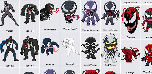 How To Draw Venom And Carnag On Windows Pc Download Free 1 0 1 Com Htd4me Venom7