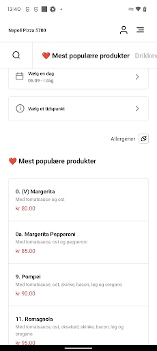 Napoli Pizza 5700 Screen 3