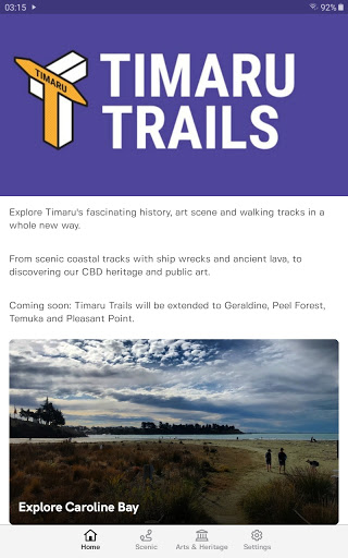 Android application Timaru Trails screenshort