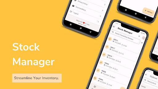 Android application Stock Manager - Inventory App screenshort