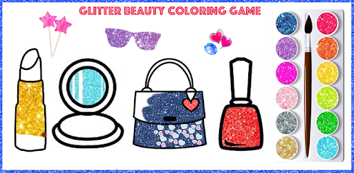 glitter beauty accessories coloring and drawing  apps on