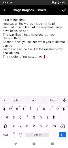 Chords Song Writer Screen 3