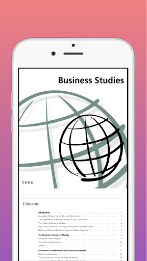 Ontario Grade 9-10 Curriculum Screen 2