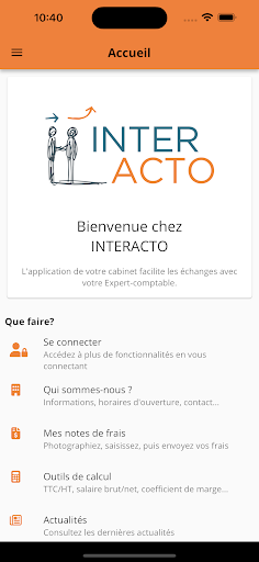Android application INTERACTO screenshort