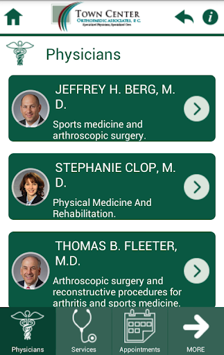 Town Center Orthopaedics Screen 3