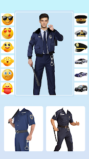 Men Police Suit - Photo Editor Screenshot