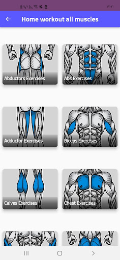 Home workout all muscles Screen 2