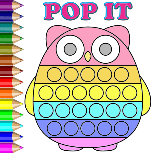 Pop It Coloring logo