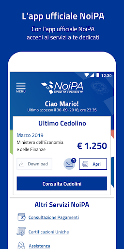 Android application NoiPA screenshort