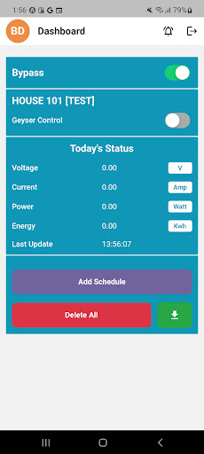 Android application Energy Sync screenshort